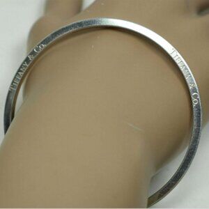 Tiffany & Co Icon Bangle Bracelet Italy Sterling Silver Vintage, Rare